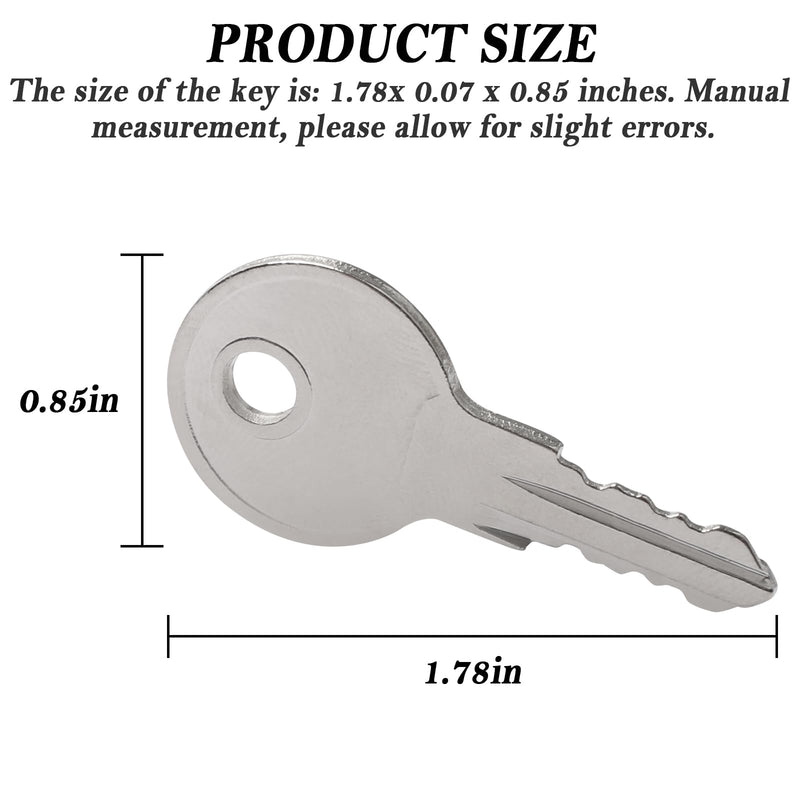 [Australia - AusPower] - J236-A J236 Key,New Door Lock Keys for Most Common Utility, Compartment, and Hatch Locks Used in The RV Industry(Silver - 2 pcs) 