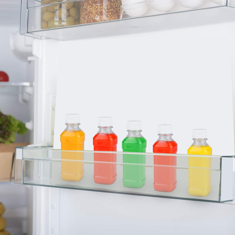 [Australia - AusPower] - ANECO 24 Pack 4 Ounce Empty Plastic Juice Bottles with Lids Square Drink Containers for Storing Homemade Juices, Water and Other Beverages 