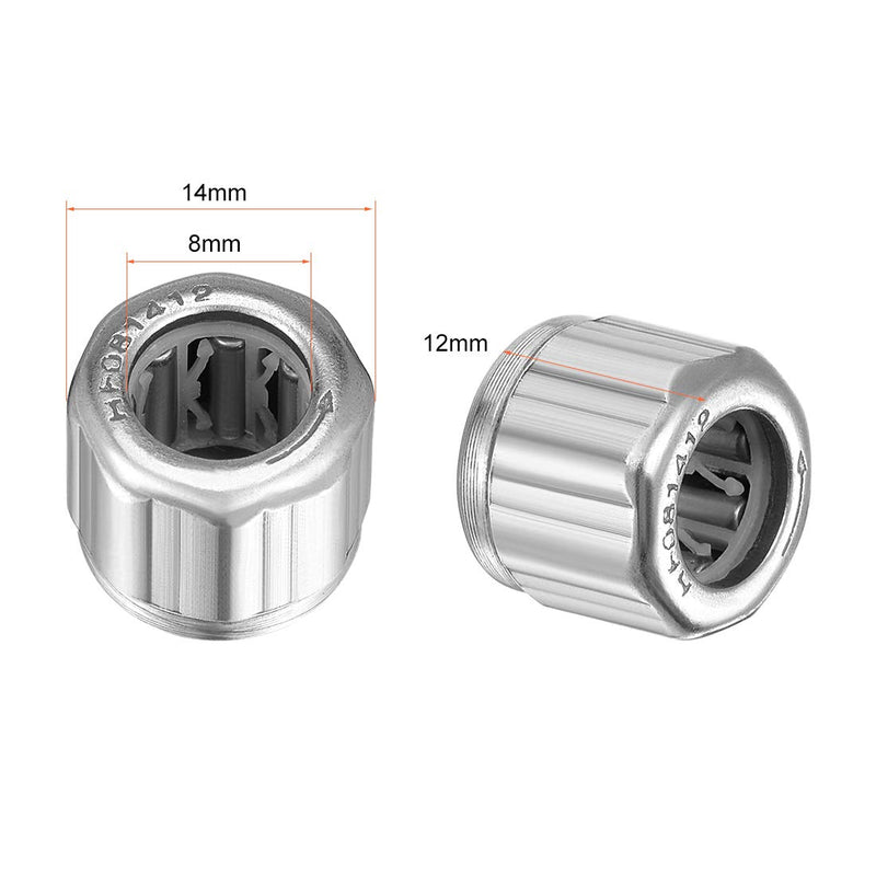 [Australia - AusPower] - uxcell Needle Roller Bearings, One Way Bearing, 8mm Bore 14mm OD 12mm Width 3pcs 