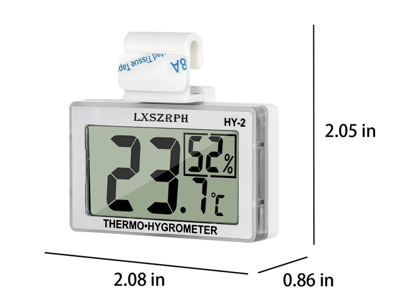 [Australia - AusPower] - GXSTWU Reptile Hygrometer Thermometer LCD Display Digital Reptile Tank Hygrometer Thermometer with Hook Temperature Humidity Meter Gauge for Reptile Tanks, Terrariums, Vivarium 2 packs 