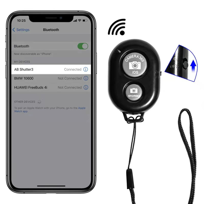 [Australia - AusPower] - Bluetooth Camera Remote Control - Belijean Bluetooth Remote Compatible with All iPhone, iPad and Tablets, Bluetooth Clicker for Photos & Videos 2 Pack 