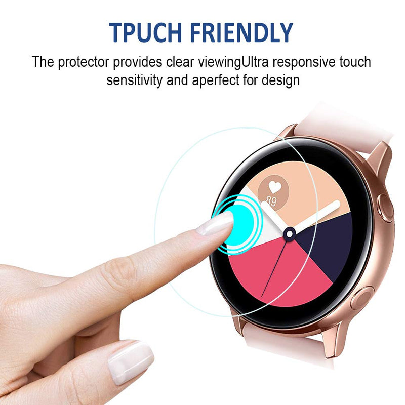 [Australia - AusPower] - SPGuard Compatible with Samsung Galaxy Watch Active (40mm) LiQuidSkin Screen Protector [6 Pack], HD Anti-Bubble Screen Films for Galaxy Watch Active Smartwatch[Active Protection] 