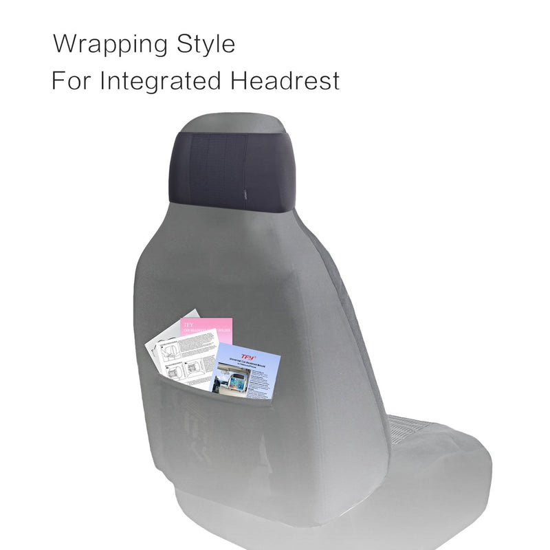[Australia - AusPower] - TFY Car Headrest Mount for 7-10 inch Fire, Fire HD, Kindle, Kids Edition Tablets, Angle Adjustable Holder with Silicon Holding Net 