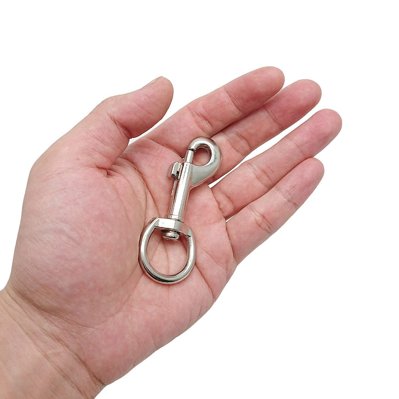 [Australia - AusPower] - 3 Inch Swivel Hooks Metal Spring Hooks for Keychain, Linking Dog Leash Spring Pet Buckle 6 Pcs 