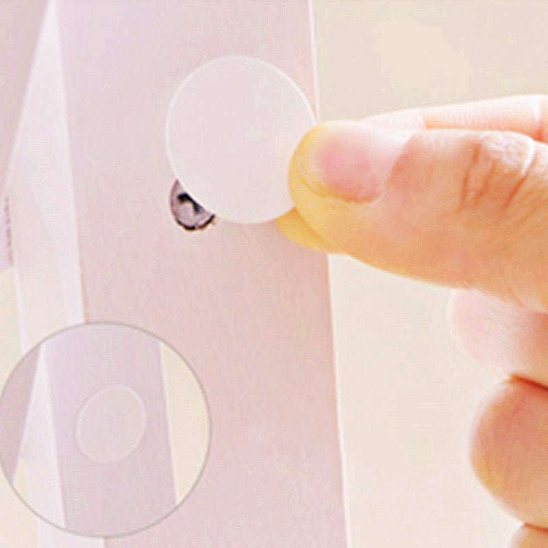[Australia - AusPower] - ZXUEZHENG Self-Adhesive Screw Hole Stickers,2-Table 96 in 1 Self-Adhesive Screw Covers Caps Dustproof Sticker 15mm White 