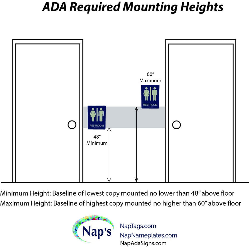 [Australia - AusPower] - ADA Compliant Exit Sign with Braille (6" x 3" Blue) 6" x 3" Exit, Blue 