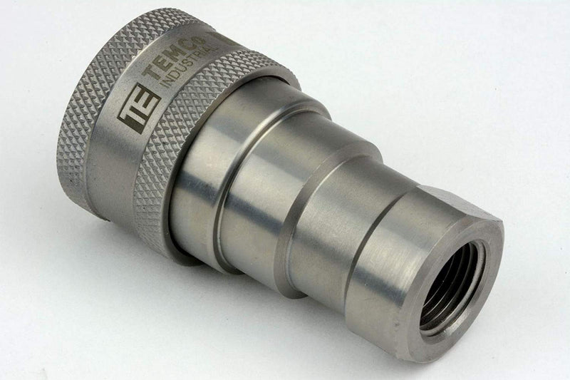 [Australia - AusPower] - TEMCo 3/8" Female NPT Thread 3/8" Body Pair Hydraulic Coupler ISO 7241B Ball Valve Quick Connect for Tractors and Ag Equipment Fits Pioneer Parker Format - HF0066 (HF0064 + HF0065) 