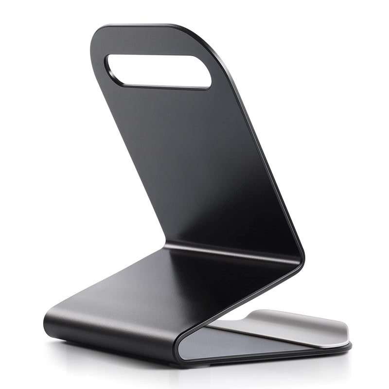 [Australia - AusPower] - Psitek Cell Phone Stand and Holder, 6061 Aluminum Alloy with CNC High-Gloss Edges, Surface Sandblasting and Anodizing Black 