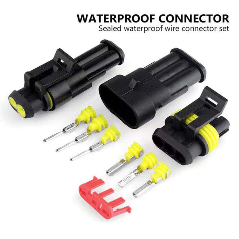 [Australia - AusPower] - 708PCS Waterproof Car Electrical Wire Connectors Terminals Assortment Kit 1/2/3/4/5/6 Pin Way Terminal Wire Connector Plug for Motorcycle Scooter Car Truck Boats 