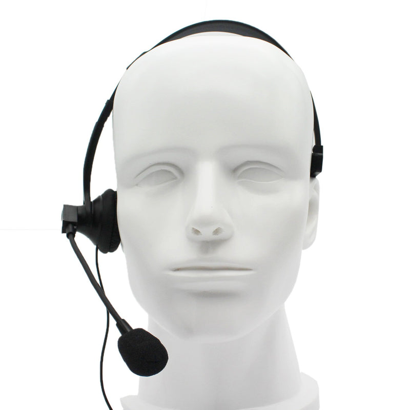 [Australia - AusPower] - Over-Head Earpiece/Headset with Boom Mic &VOX for Midland/Alan GMRS/FRS GXT250 GXT1000VP4 LXT500VP3 LXT380 LXT118 2 Two Way Radios 2-pin Jack 