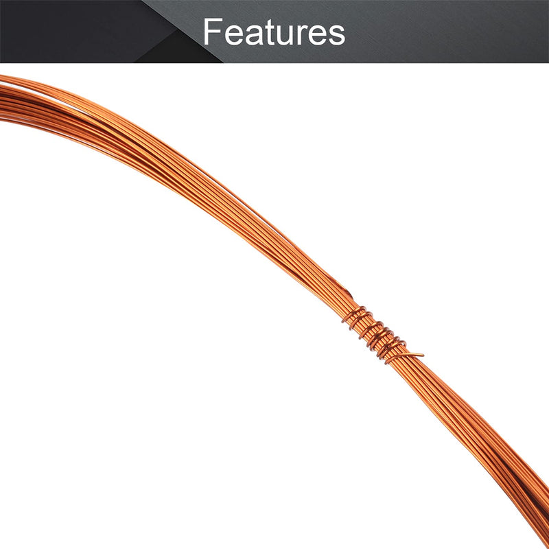 [Australia - AusPower] - Fielect 0.51mm Inner Dia Magnet Wire Enameled Copper Wire Winding Coil 65.6Ft Length QZ-2-130 Model Widely Used for A Variety of Motors 