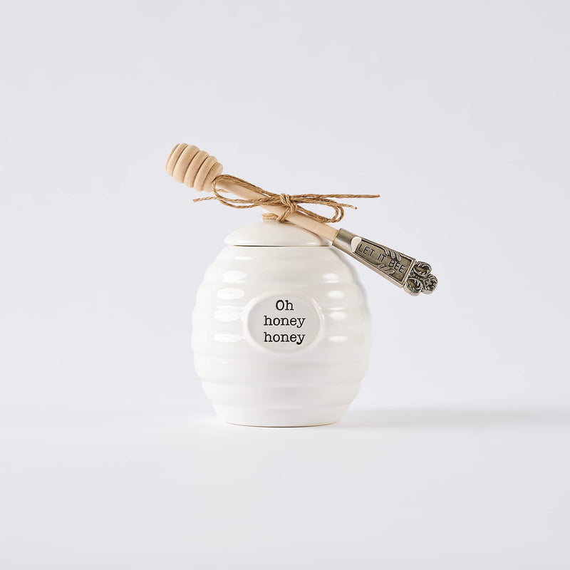 [Australia - AusPower] - Mud Pie Honey Pot Serving Set, 4x3, Bee Hive 