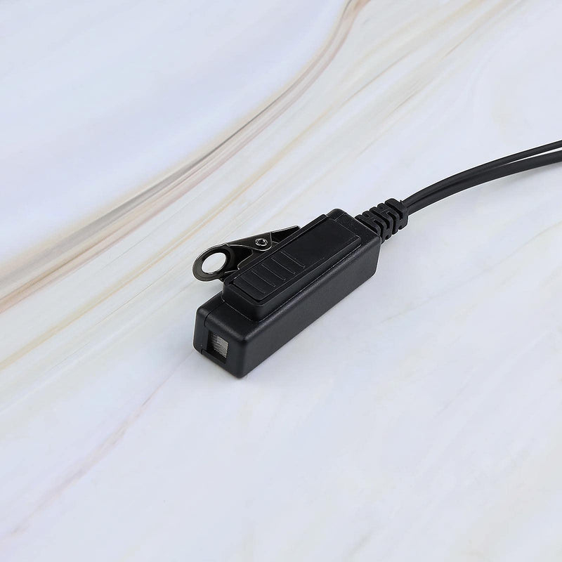 [Australia - AusPower] - 2Pin Headset Earpiece Mic G Shape Inline PPT Compatible with Baofeng UV-5R UV-82 BF-888s Radio Walkie Talkie Wunxun Puxing 