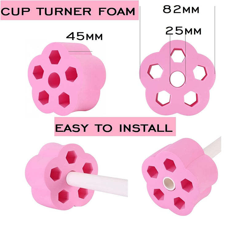 [Australia - AusPower] - 2PCS Cup Turner Motor Synchronous Synchron Motor 50/60Hz AC 100~127V CCW/CW 4W with 7mm Flexible Coupling Connector and 6ft Power Cord Switch Plug for Hand-Made, School Project, Model (5-6R) 