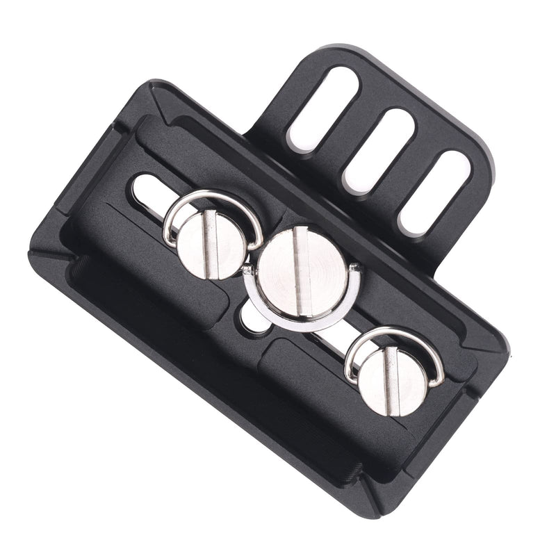 [Australia - AusPower] - FocusFoto Extended Upper Quick Release Baseplate QR Plate for DJI Ronin RS2 RSC2 RS3 Pro Gimbal Stabilizer Arca-Swiss Standard Camera Tripod Ballhead (Extended Version) 