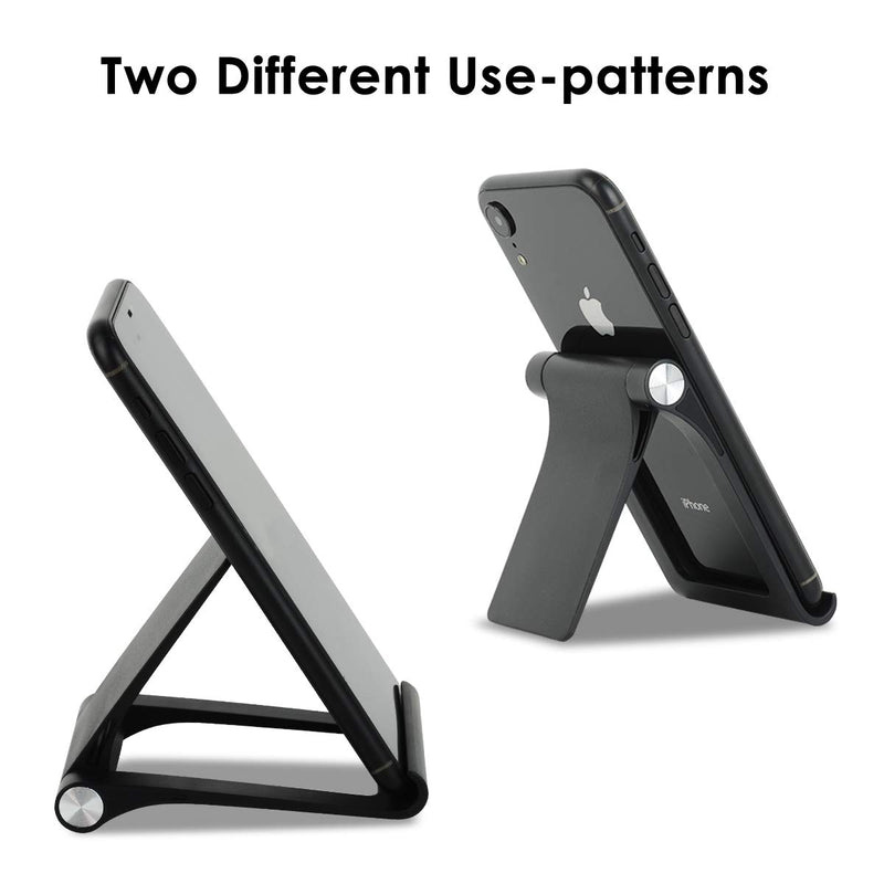 [Australia - AusPower] - Cell Phone Stand Holder - Uniwit Multi-Angle Adjustable Phone Desk Stand Tablet Holder for iPhone 13 12 11 Pro Max XS XR 8 Plus 6 7 Samsung Galaxy S10 S9 S8 S7 Edge S6 Android Smartphone Black 