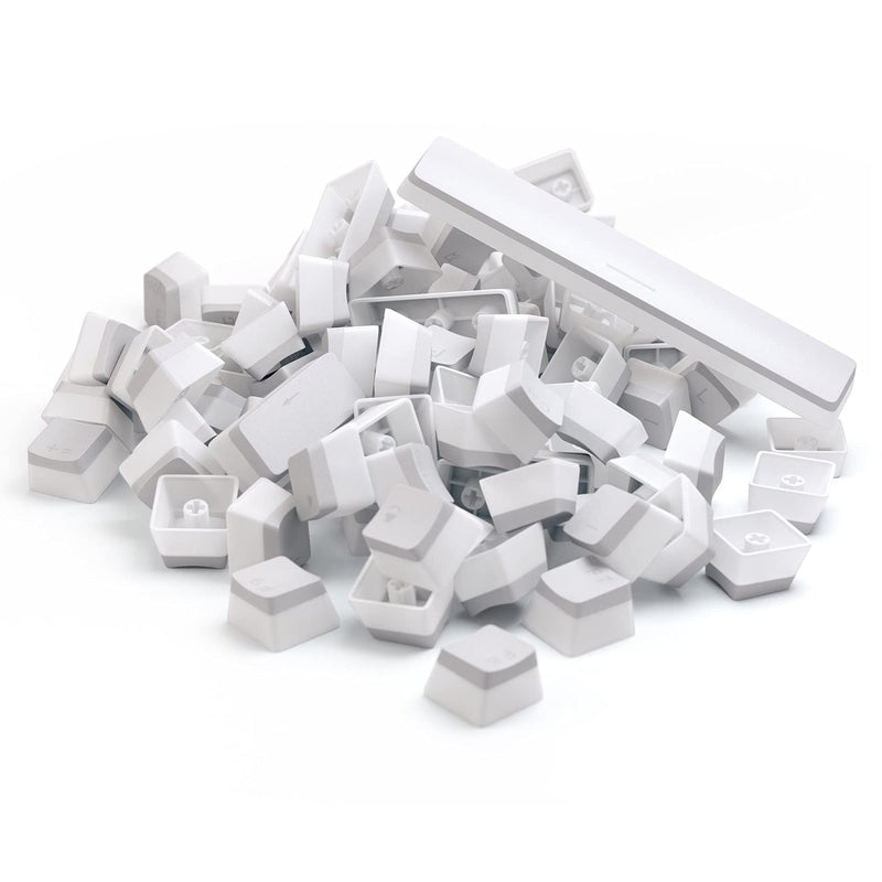 [Australia - AusPower] - Glorious Aura V2 (White) - PBT Pudding Keycaps for Mechanical Keyboards - ANSI (US), ISO Compatible - Supports Full Size, TKL, 75%, 60% Layouts Aura V2 (White) 