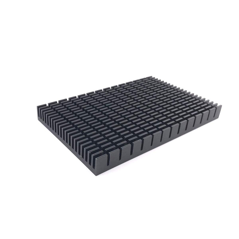 [Australia - AusPower] - Awxlumv Aluminum Large Heat Sink 5.9 x 3.6 x 0.59 Inch /150 x 93x 15 mm Black Heatsinks Fins for Cooler PCB Board LED Motherboard 1 Pcs 