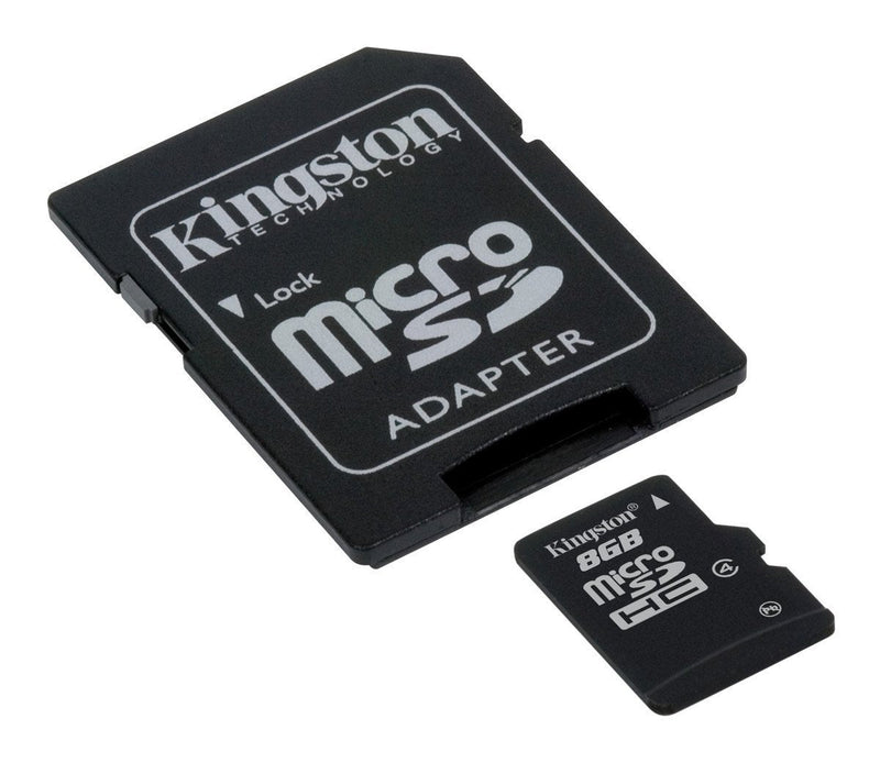 [Australia - AusPower] - Kingston 8GB Class 4 MicroSDHC Card Flash Memory with SD Adapter SDC4/8GB 