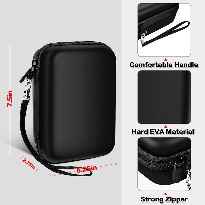 [Australia - AusPower] - USB Flash Drive Case SD Cards Thumb Drive Memory Card Holder SD SDXC SDHC Card Storage Bag Electronic Accessories Organizer for SanDisk/ for Samsung|Inland/ for PNY/ for Netac(Case Only) (Black) black 