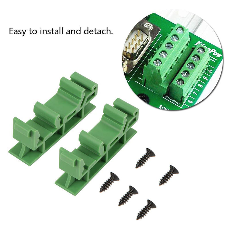 [Australia - AusPower] - 10 Sets Din Rail Mounting Adapter PCB Circuit Board Bracket DIN C45 Rail Adapter 35mm PCB Circuit Board Mounting Bracket Holder Carrier 