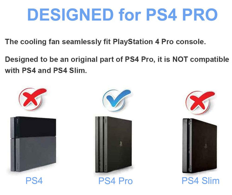 [Australia - AusPower] - Linkhood Cooling Fan for PS4 PRO, USB External Cooler 5 Fan Turbo Temperature Control Cooling Fans for Sony Playstation Pro Gaming Console For PS4 PRO Only 