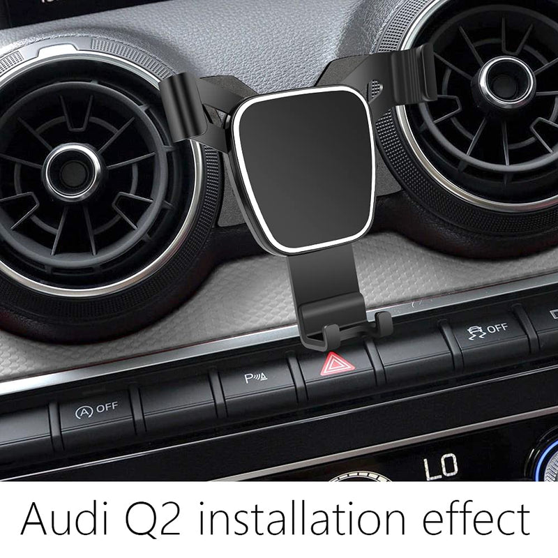 [Australia - AusPower] - LUNQIN Car Phone Holder for Audi Q2 2018-2021 Auto Accessories Navigation Bracket Interior Decoration Mobile Cell Phone Mount 