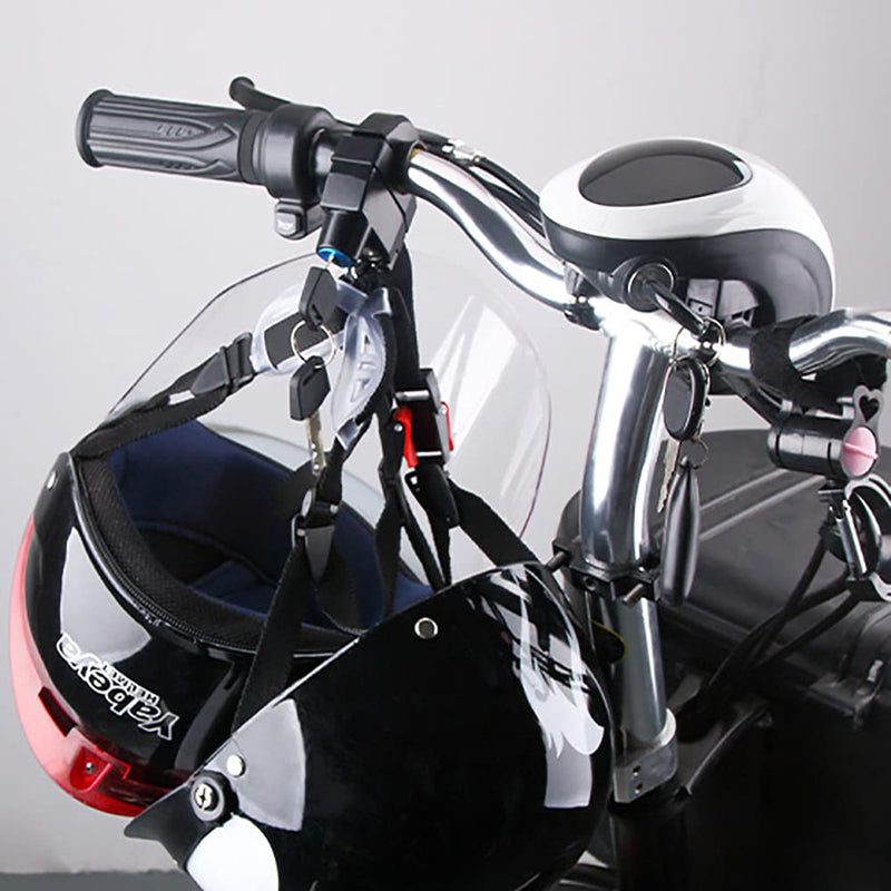 [Australia - AusPower] - Motorcycle Helmet Lock Anti-Theft, Tamper-Proof Helmet Security Lock, for Motorbike Scooter Street Bike, Secures Helmet 