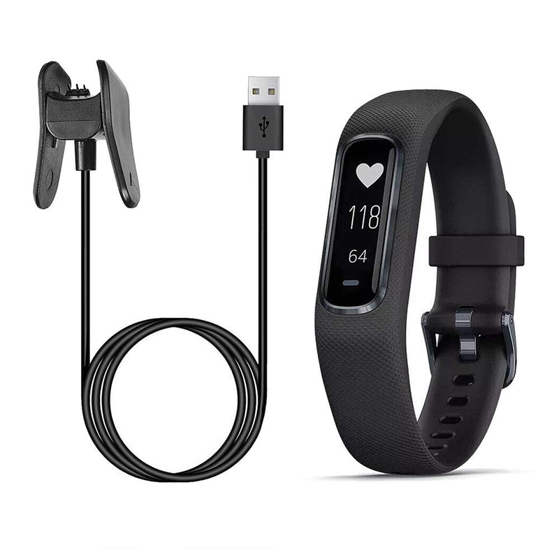 [Australia - AusPower] - Kissmart Charger for Garmin Vivosmart 4, Replacement Charging Data Cable Clip Cord for Garmin Vivosmart 4 [3.3ft/1m] 