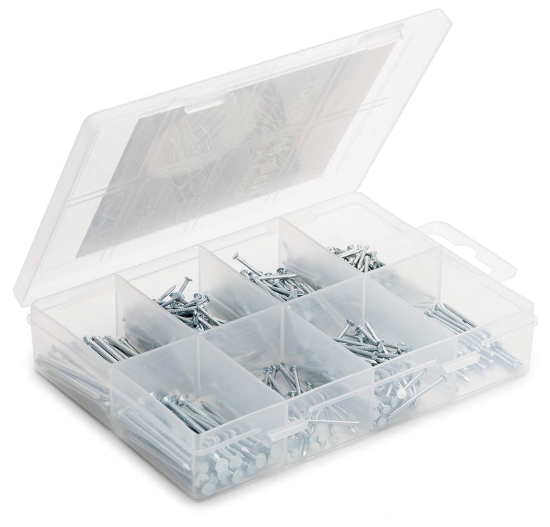 [Australia - AusPower] - Qualihome Hardware Nail Assortment Kit, Includes Finish, Wire, Common, Brad and Picture Hanging Nails Zinc 