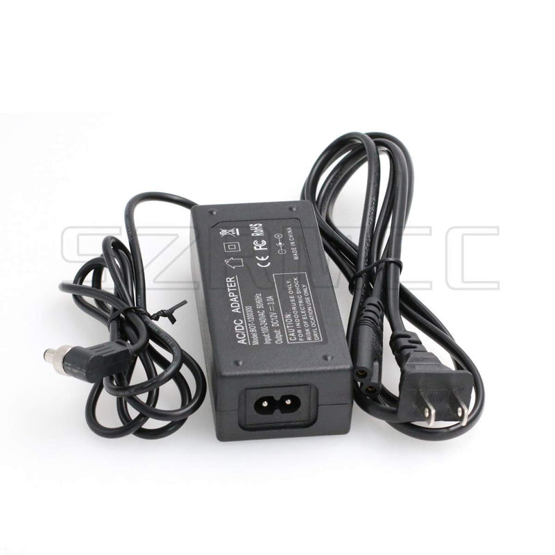 [Australia - AusPower] - SZRMCC 12V 3A 5.5x2.1mm with Self-Locking AC DC Power Supply Adapter for Video Devices Pix-E5H PIX-E7 KiPRO Atomos Monitor Lectrosonics SR Receiver 