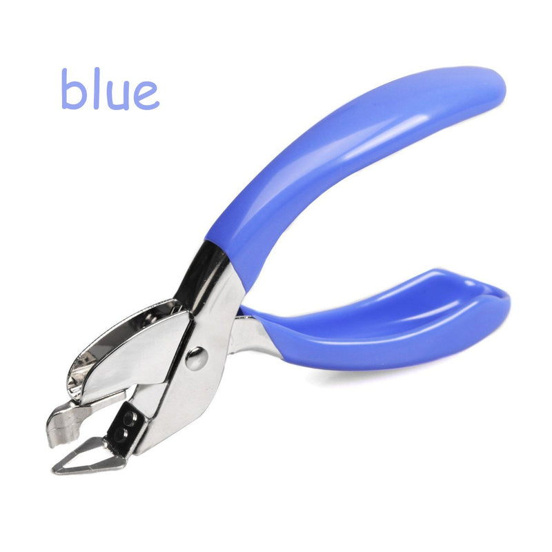 [Australia - AusPower] - Staple Removers Staple Pull Office Staple Removal Tool Hand-held Comfort and Energy Saving, no Damage to Paper(Pink and Blue) 