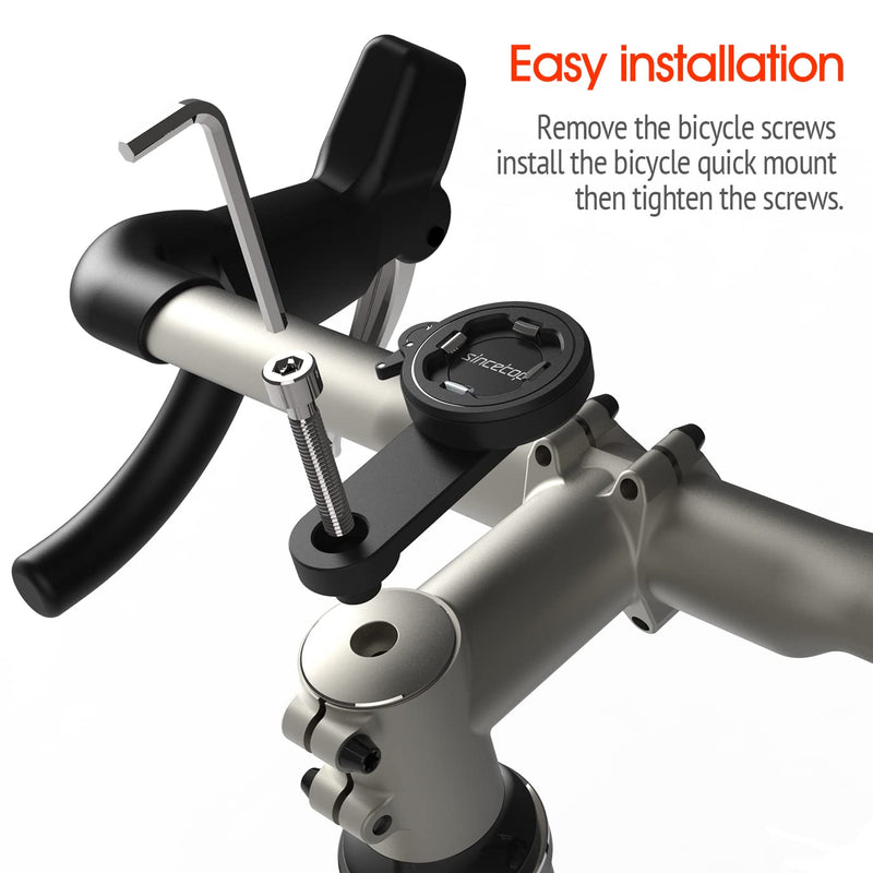 [Australia - AusPower] - Bike Phone Mount for Mountain Bicycle, Universal Aluminum Road Bike Stem Cap Cell Phone Holder, Connect Quickly Riding Clip Stand, MTB Handlebar Clamp Quick Release for iPhone Samsung Google-【2nd Gen】 