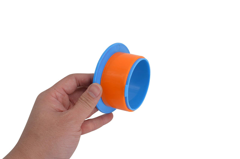 [Australia - AusPower] - Elfjoy 1 Pair Blue Color Stretch Hand Saver Wrap Dispensers Fits Any 3" Wrap Film Core (Blue) 2 Pairs Blue 