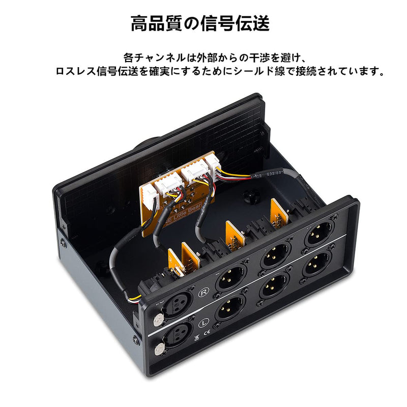 [Australia - AusPower] - Nobsound 1-IN-3-OUT XLR Audio Switch ; Balanced Audio Converter ; 3-Way Stereo Passive Audio Selector Switcher (MC103 Pro 3-Out) MC103 Pro 3-OUT 