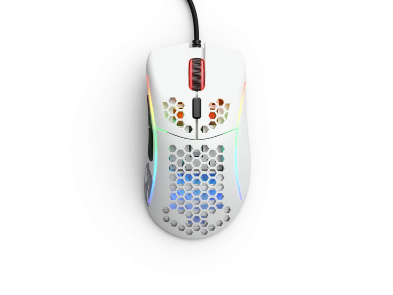 [Australia - AusPower] - Glorious Gaming Mouse - Glorious Model D Minus Honeycomb Mouse - Superlight RGB PC Mouse - 62 g - Matte White Wired Mouse Model D- (Minus) 