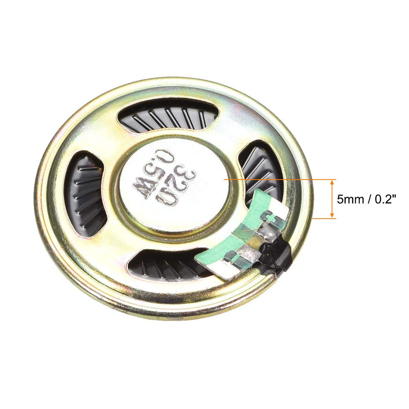 [Australia - AusPower] - uxcell 0.5 W 32 Ohm DIY Magnetic Speaker 40mm Round-Shape Replacement Loudspeaker for DVD/EVD 8pcs 