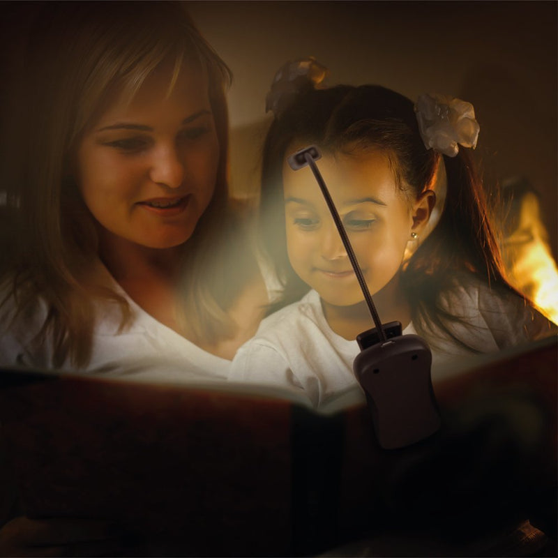 [Australia - AusPower] - Vekkia/LuminoLite Rechargeable Book Light, Reading Lights for Books in Bed, 3 Colortemperature × 3 Brightness, Clip on Book, Up to 70 Hours Lighting, Great for Readers, Kids & Travel (Black) Black 