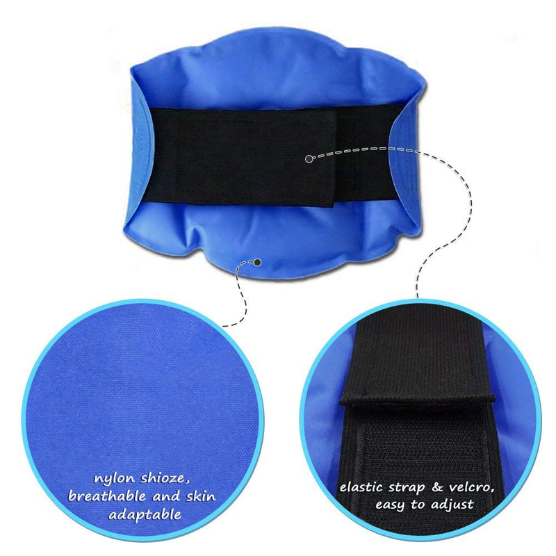 [Australia - AusPower] - Knee Cold Pack for Injury - 2 Reusable Hot and Cold Ice Packs for Knee Surgery, Joint Pain, Arthritis and Chronic Pain, Relief Swelling, Bruises 9.8" x 6.5" - Adjustable & Flexible for Knees, Elbows 2 knee ice packs 9.8" x 6.5" 