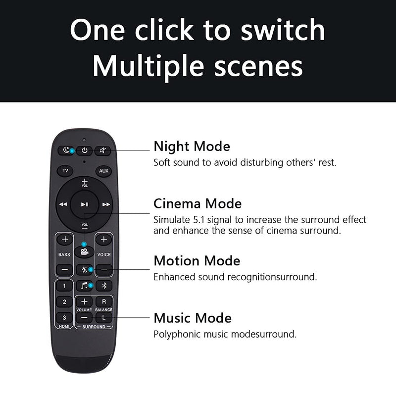 [Australia - AusPower] - New Replacement Remote Control Polk Audio for Polk MagniFi 2, RE9114-1, RE91141, RTRE91141 MagniFi 2,Polk Omni SB1 Soundbar Home Theater Surroundbar System (Include Batteries) 