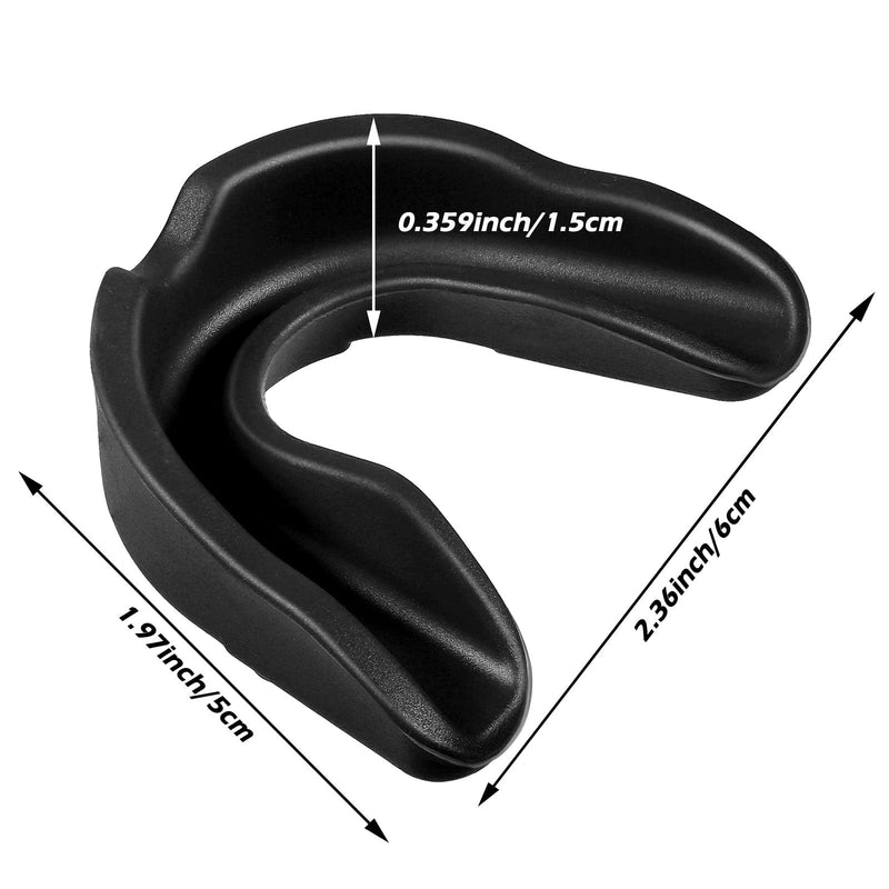 [Australia - AusPower] - 10 Pieces Sport Mouth Guards Mouthguard Gum Guard Teeth Armor Game Guard for Boxing Basketball Football Hockey Karate Basketball Lacrosse Black 