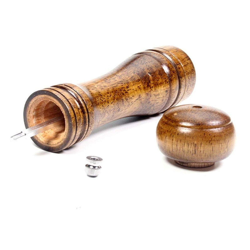 [Australia - AusPower] - XMHF Kitchen Salt and Pepper Mill Solid Wood Body with Adjustable Grinder 5 Inch,8 inch,10 Inch, Set of 3 