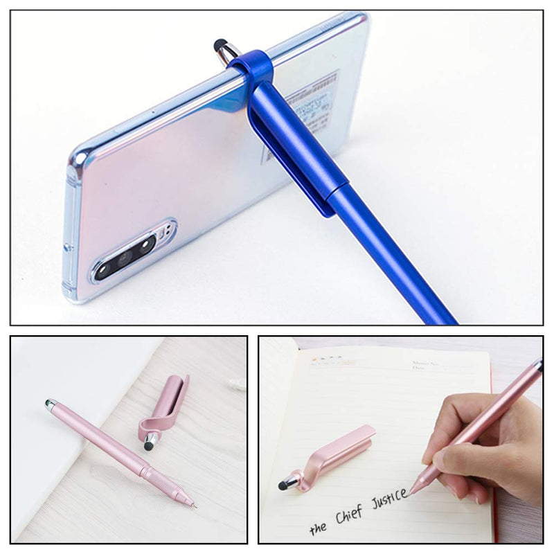 [Australia - AusPower] - Stylus Pen, SITAKE 12 Pcs Multifunctional 3 in 1 Phone Holder + Capacitive Stylus + Ballpoint Pens, Mobile Phone Stand Stylus Pens for All Touch Screen Device, Phones, Tablet and Computer (Style 2) Style 2 