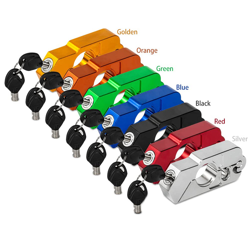 [Australia - AusPower] - Soosee Motorcycle Lock - Universal  alloy CNC Motorcycle Handle Throttle Grip Security Lock with 2 Keys to Secure a Bike, Scooter, Moped or ATV in Under 5 Seconds 