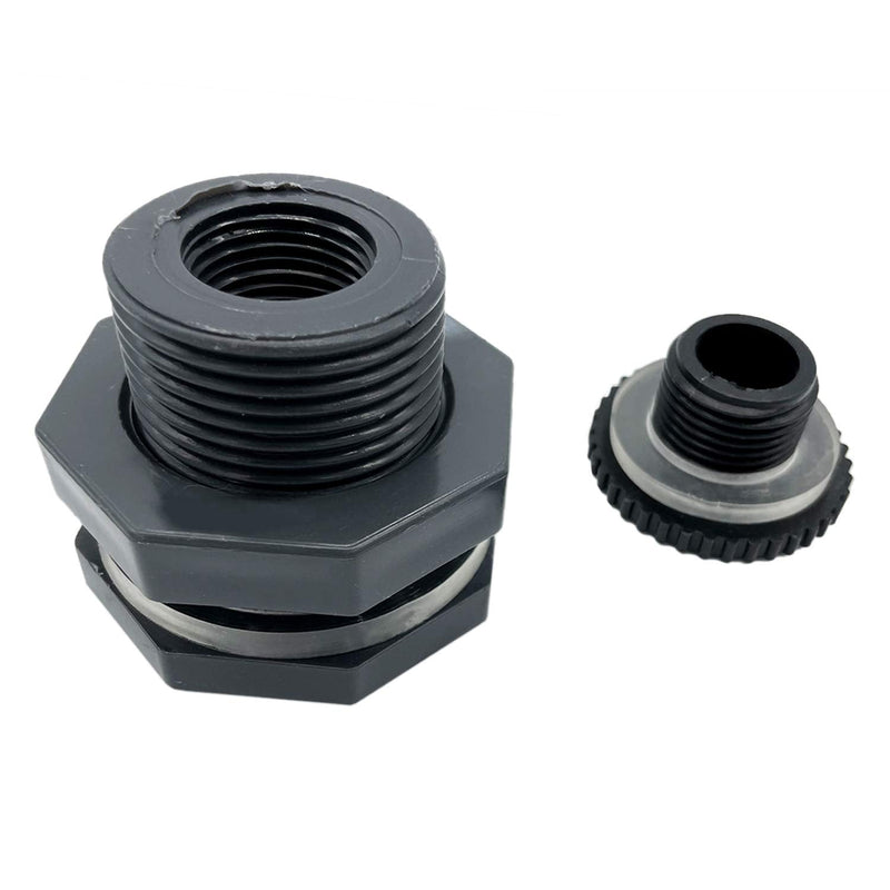 [Australia - AusPower] - Metaland 1.5" Female Bulkhead Water Tank Connector PVC Thru-Bulk Fitting for Rain Barrels, Aquariums, Tubs, Pools 