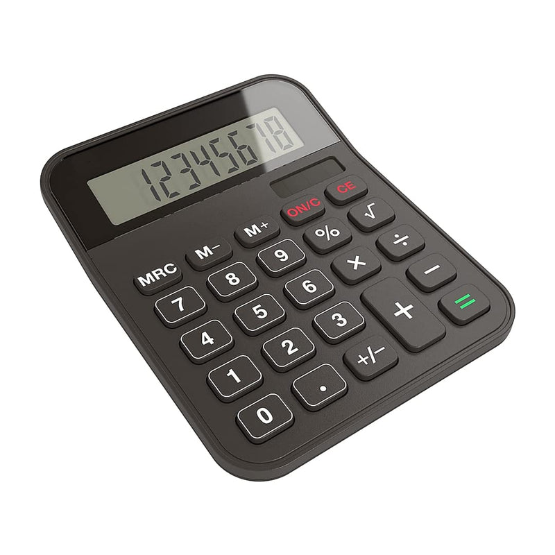 [Australia - AusPower] - Desktop Calculator, LCD Angled Display 8-Digit Office Calculators, Dual Powered Basic Calculator, Large Buttons Format - 4.13” x 5.24” Inch, Durable and Easy to Use - for Home, Office 