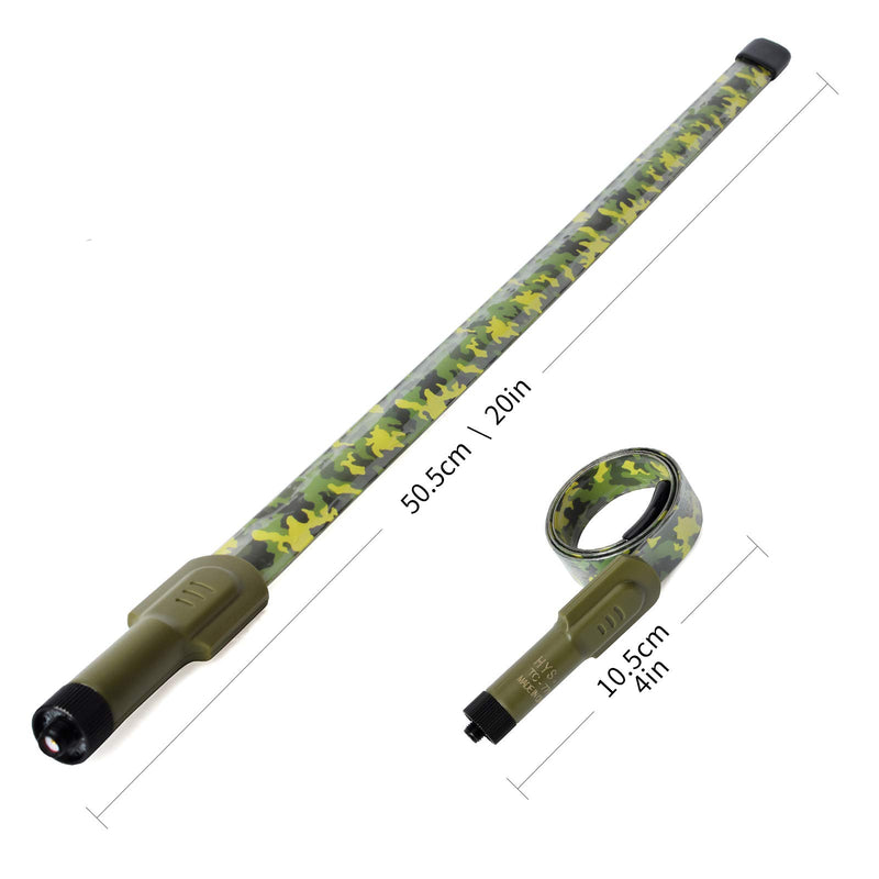 [Australia - AusPower] - TWAYRDIO Portable Tactical Antenna 771Q, SMA Female Camouflage Dual Band VHF UHF 20inch Handheld Ham Radio Antenna, for Baofeng UV-5R BF-F8HP BF-888s Kenwood Retevis 2 Way Radio 