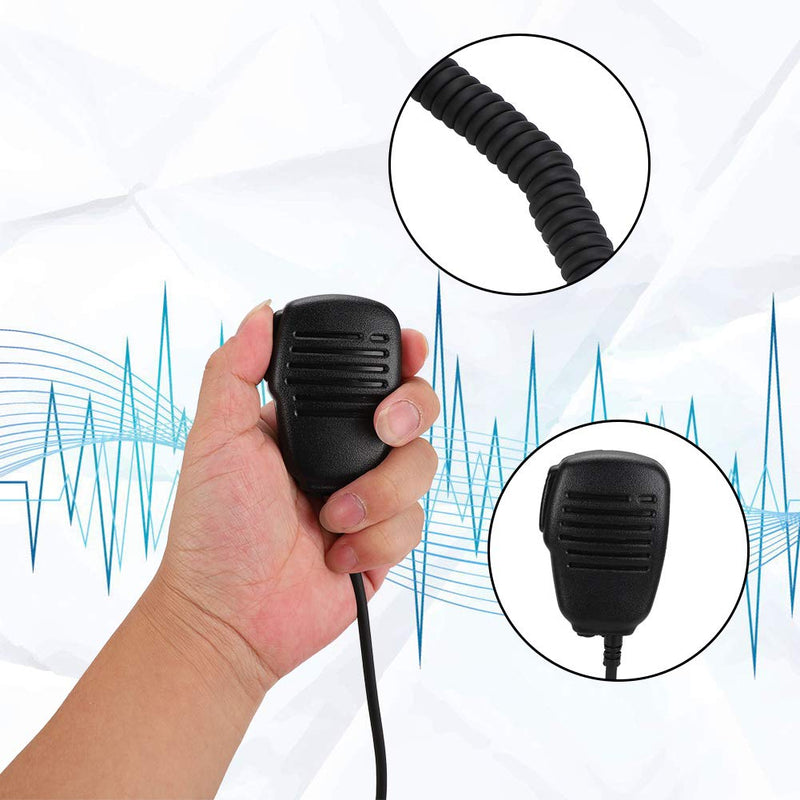[Australia - AusPower] - Speaker Mic for Yaesu Vertex Walkie Talkie VX-6R, VX-7R, VX-6E, VX-7E, VX-120, VX-127, VX-170, VX-246, VX-270, VX-177, VX-700, VX-710 etc,Waterproof and 360 Degrees Rotation PTT Hand Microphone 
