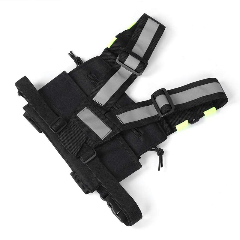 [Australia - AusPower] - Yellow Chest Harness Pack, Nylon Chest Harness Pouch for UV-5R/82/9R/XR 