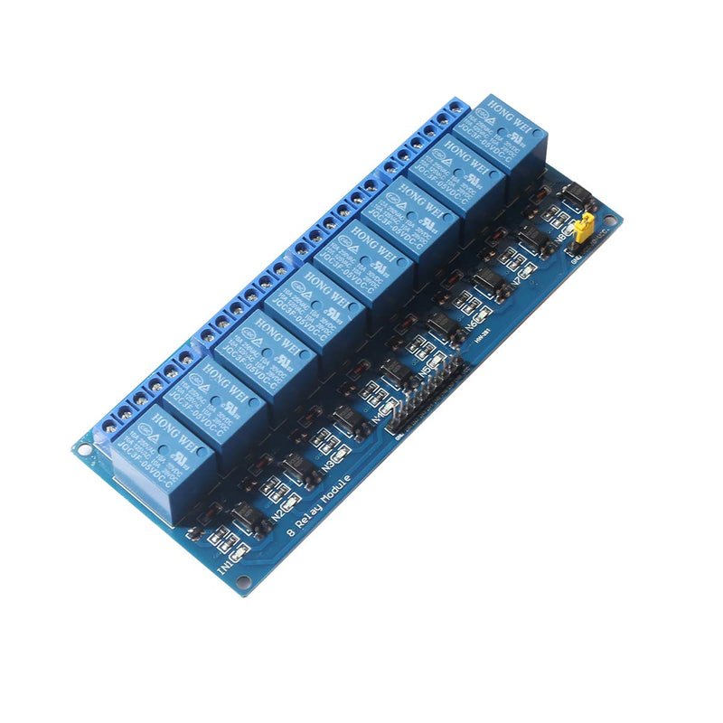 [Australia - AusPower] - DEVMO 8 Channel DC 5V Relay Module Board, (4PACK) Electrical Equipments 8-Ch Optocoupler Compatible with PIC AVR DSP ARM MCU PLC Smart Home Control Switch 4 PCS 